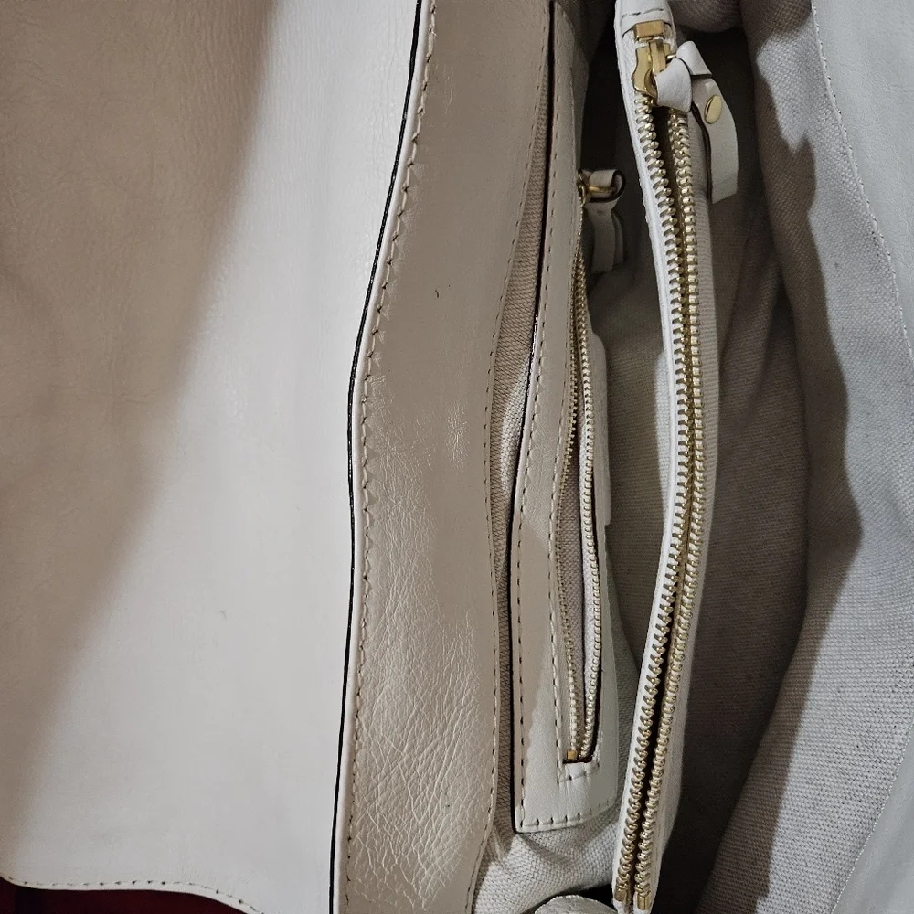 Michael Kors White Berkley Shoulder Bag